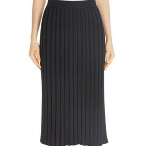 Lafaette 148 NY Women'sPlaited Midi Skirt In Blue NWT